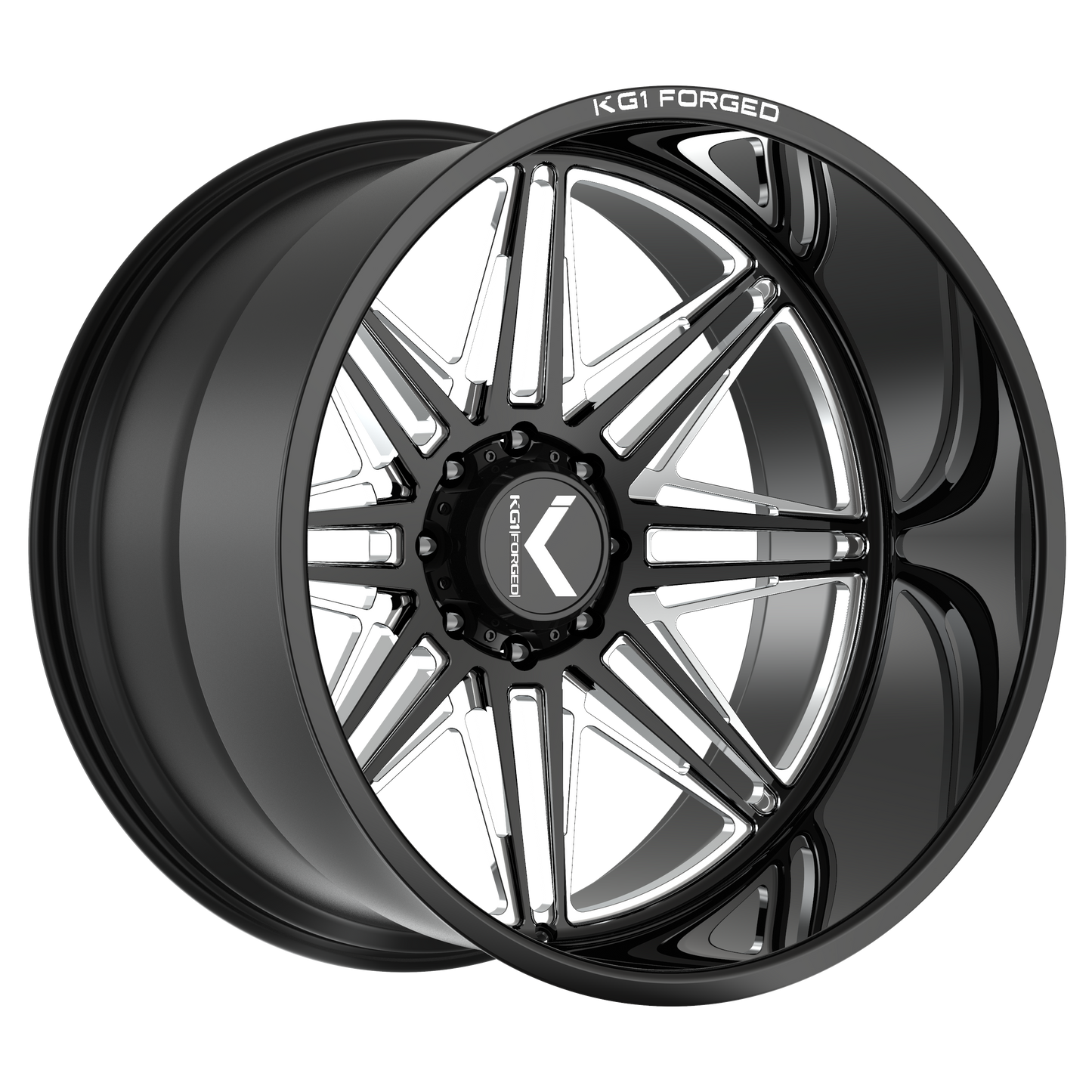 KG1 ECLIPSE CUSTOM WHEEL GLOSS BLACK MILLED