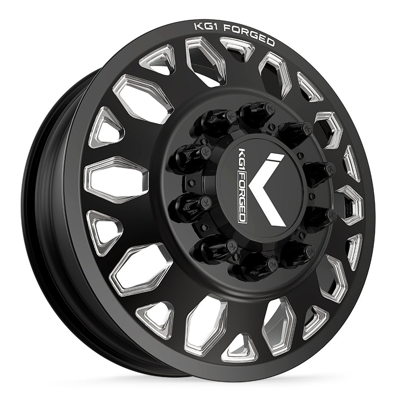 KG1 HONOR-D CUSTOM WHEEL GLOSS BLACK MILLED