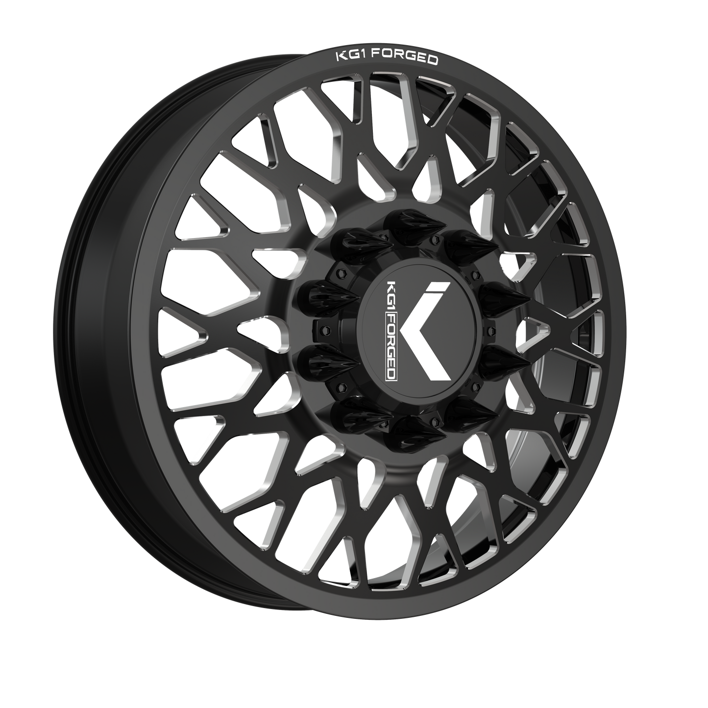 KG1 TORTURE-D CUSTOM WHEEL GLOSS BLACK MILLED
