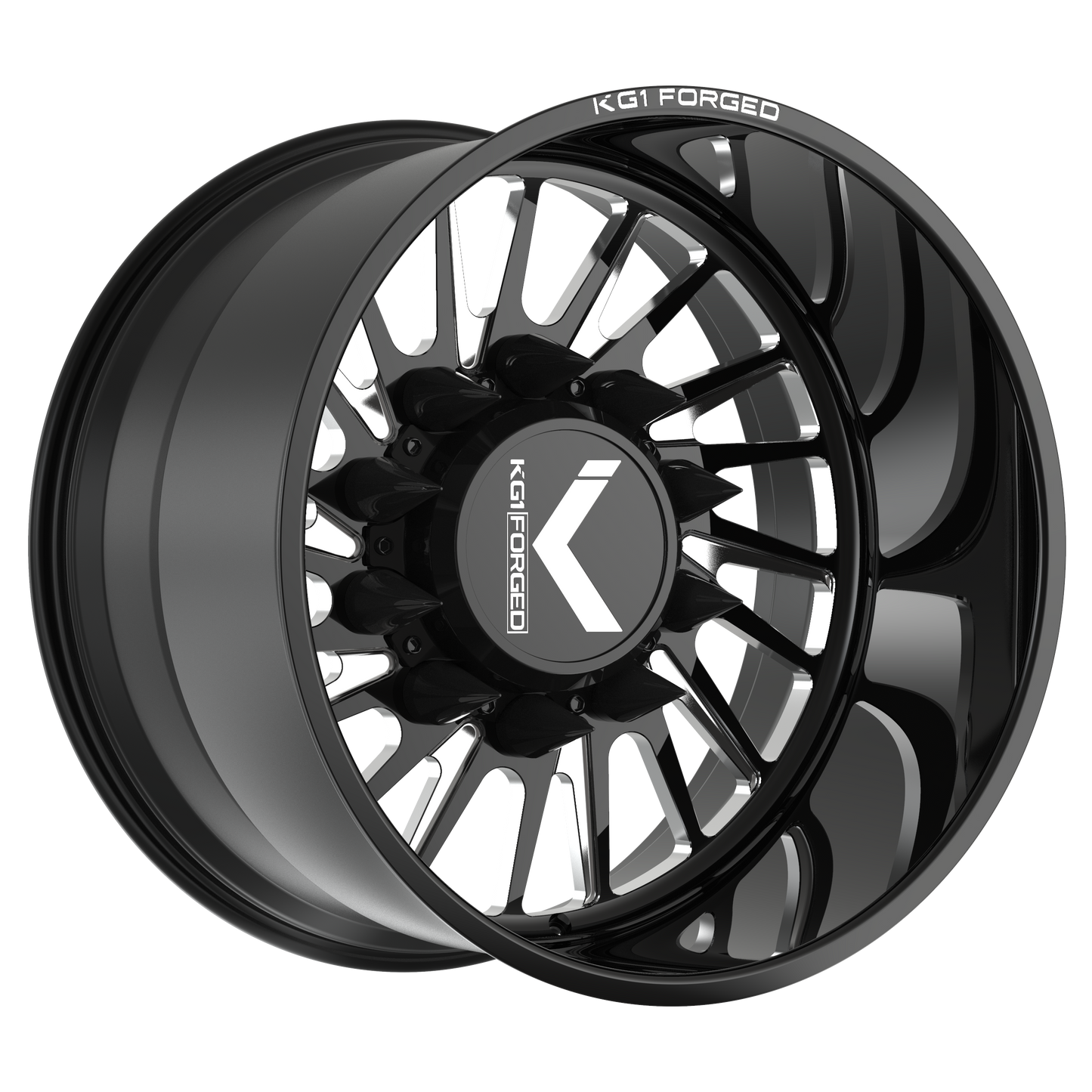 KG1 JAVELIN-S CUSTOM WHEEL GLOSS BLACK MILLED