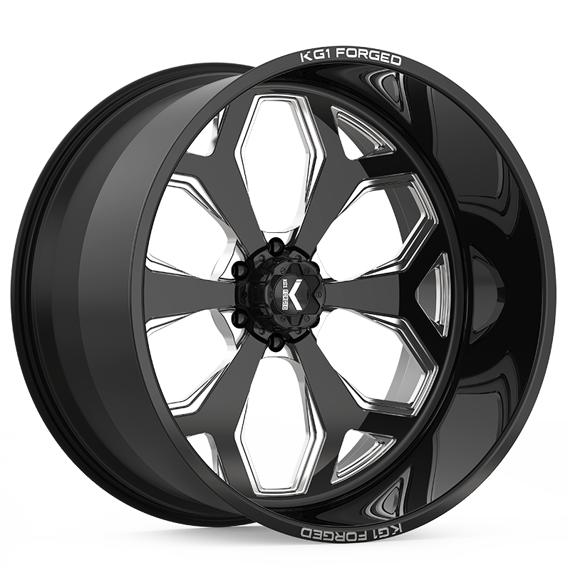 KG1 KNOX CUSTOM WHEEL GLOSS BLACK MILLED