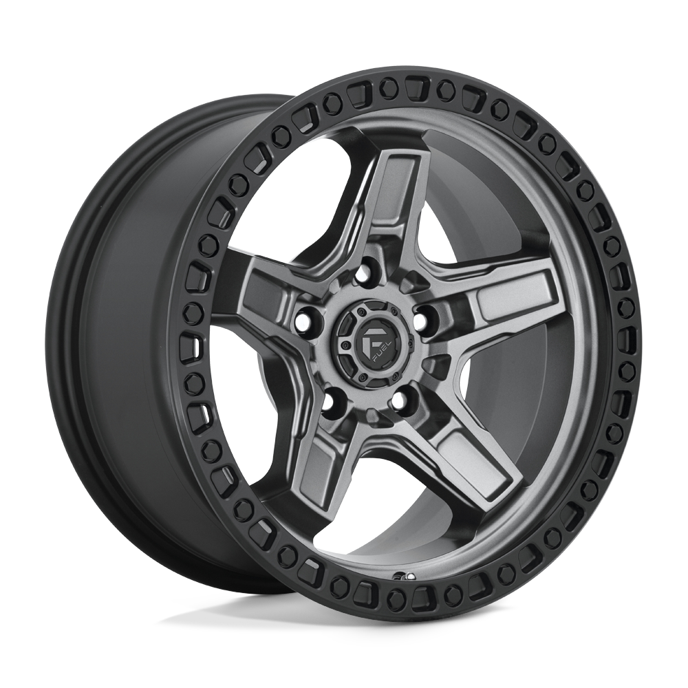 Fuel D698 KICKER MATTE GUN METAL BLACK BEAD RING