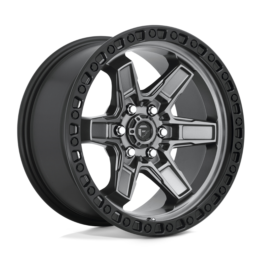 Fuel D698 KICKER MATTE GUN METAL BLACK BEAD RING