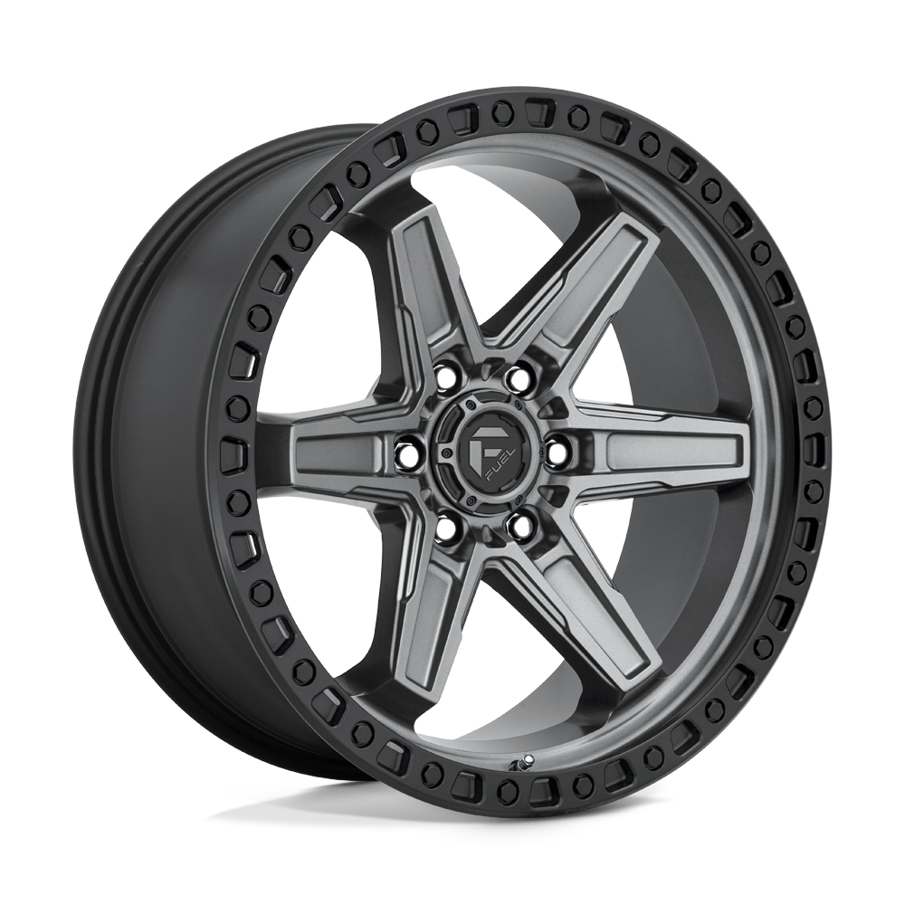Fuel D698 KICKER MATTE GUN METAL BLACK BEAD RING