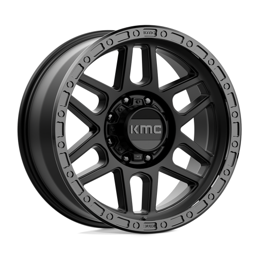 KMC KM544 MESA SATIN BLACK WITH GLOSS BLACK LIP