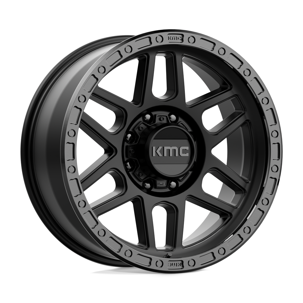 KMC KM544 MESA SATIN BLACK WITH GLOSS BLACK LIP