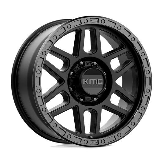 KMC KM544 MESA SATIN BLACK WITH GLOSS BLACK LIP