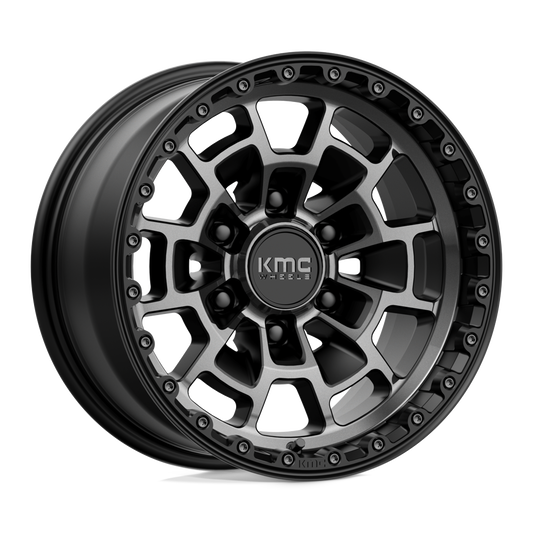 KMC KM718 SUMMIT SATIN BLACK WITH GRAY TINT