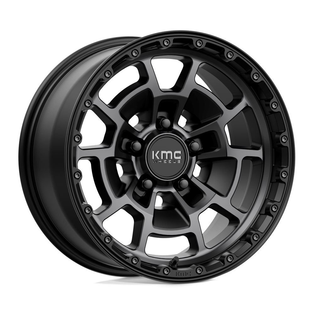 KMC KM718 SUMMIT SATIN BLACK WITH GRAY TINT