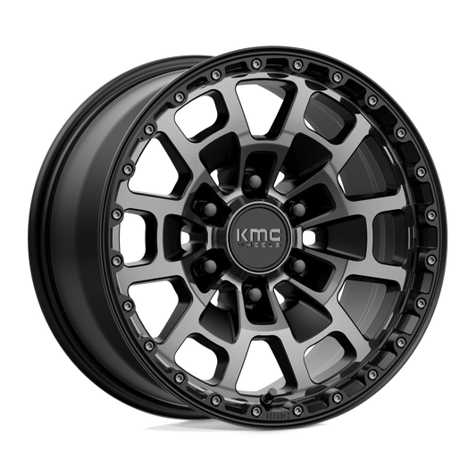 KMC KM718 SUMMIT SATIN BLACK WITH GRAY TINT
