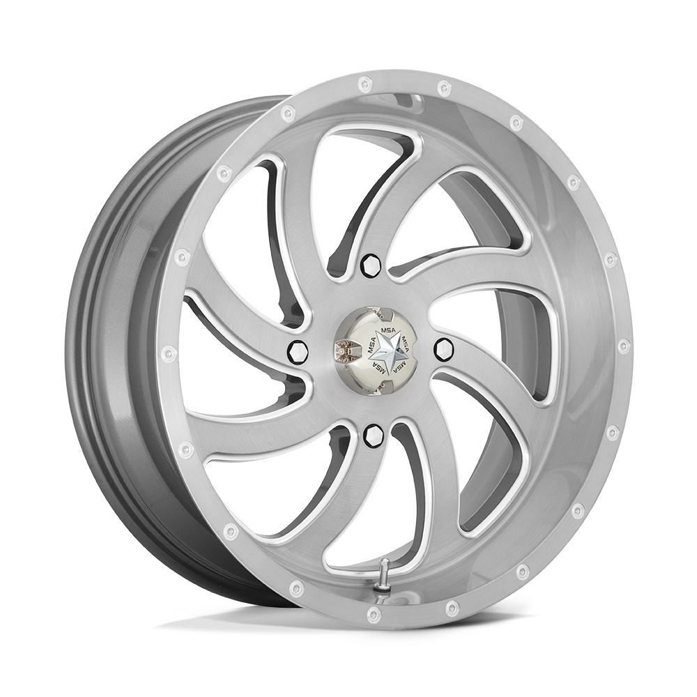 MSA Offroad Wheels M36 SWITCH BRUSHED TITANIUM