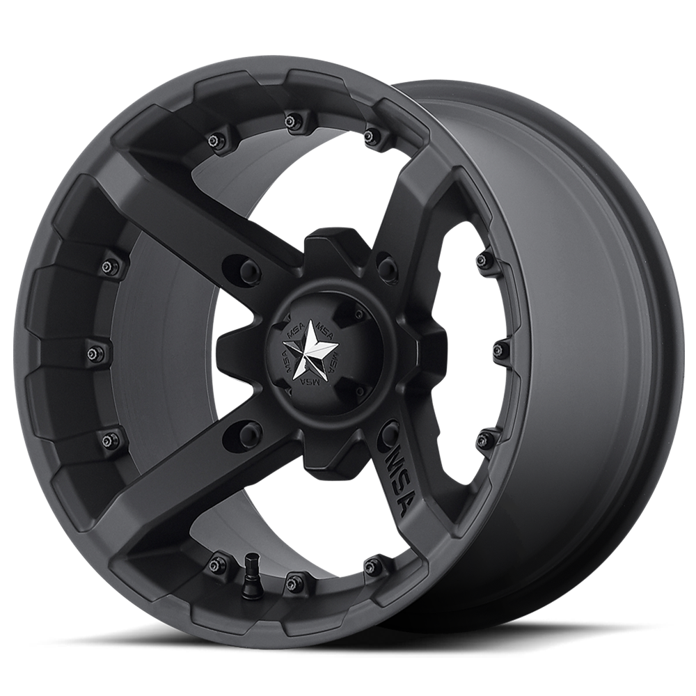 MSA Offroad Wheels M23 BATTLE FLAT BLACK