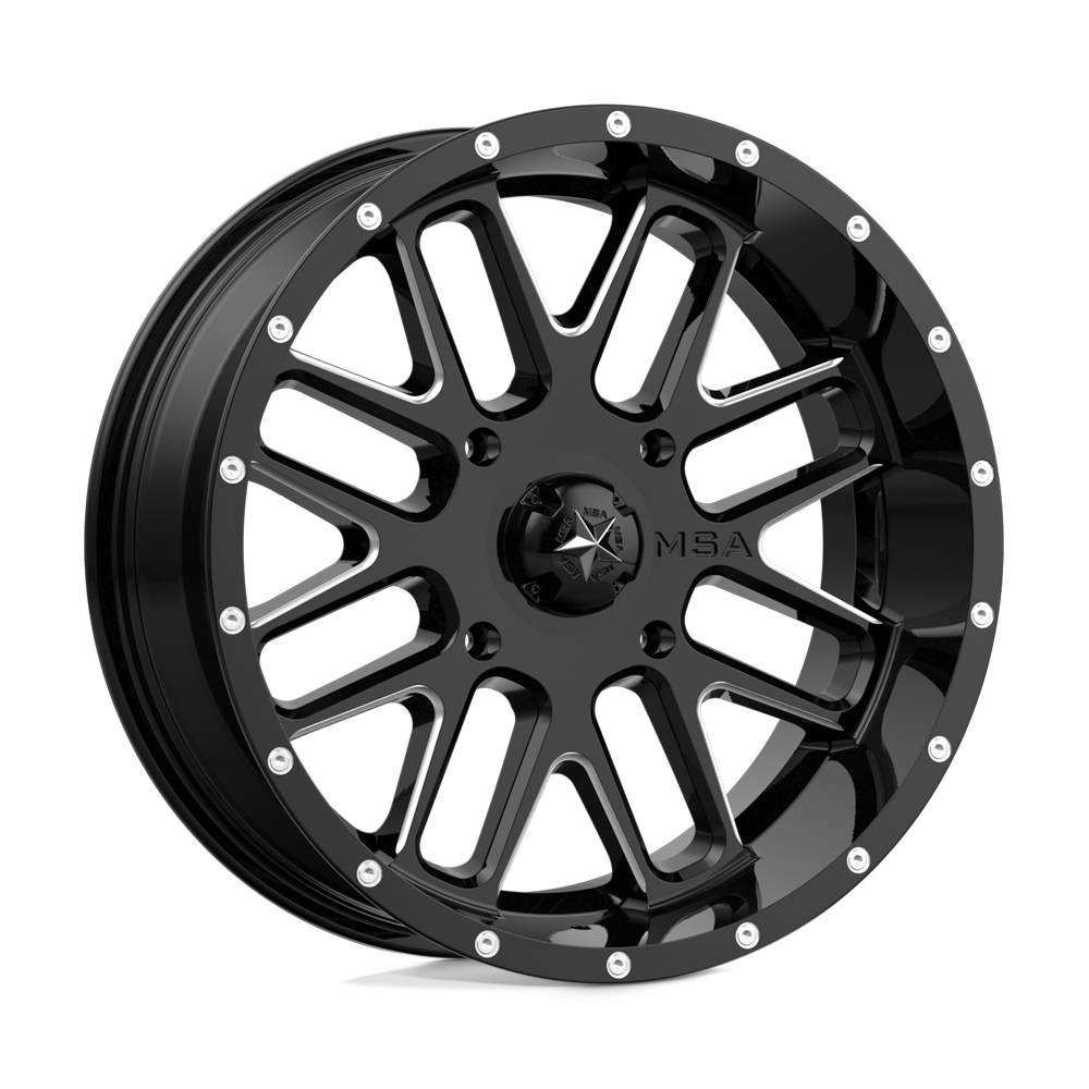 MSA Offroad Wheels M35 BANDIT GLOSS BLACK MILLED