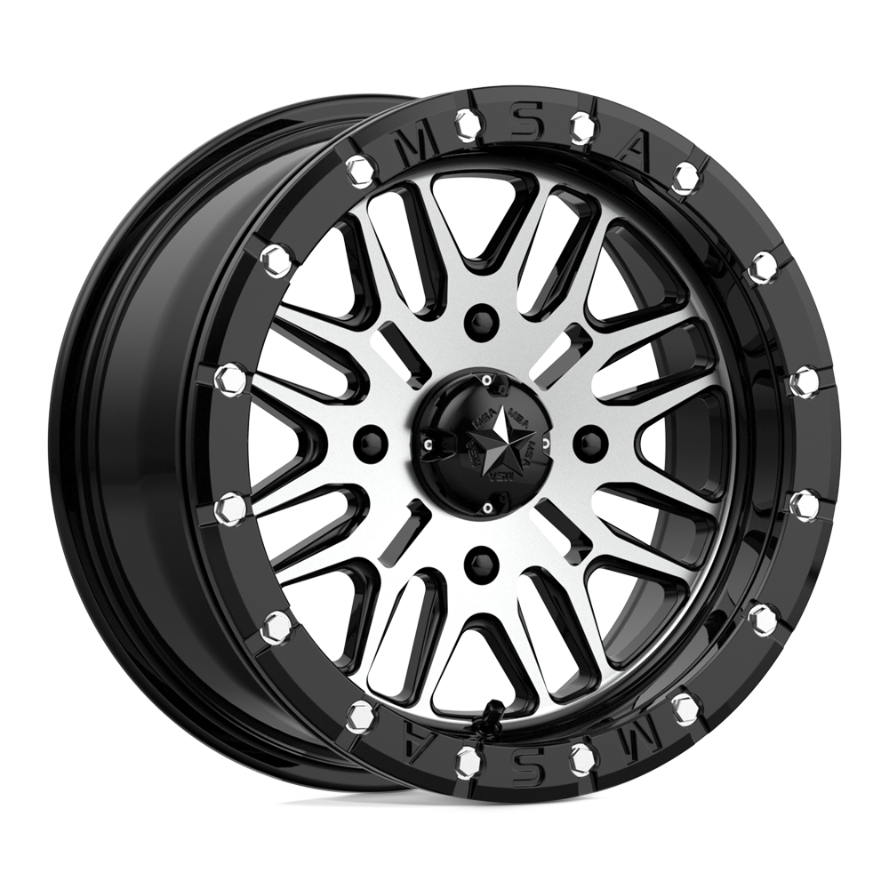 MSA Offroad Wheels M37 BRUTE BEADLOCK GLOSS BLACK MACHINED