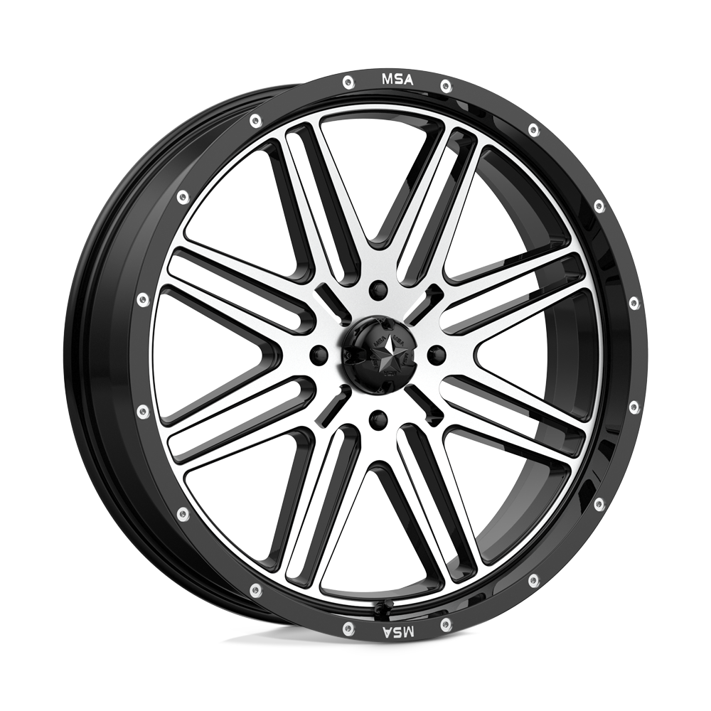MSA Offroad Wheels M38 BRUTE GLOSS BLACK MACHINED