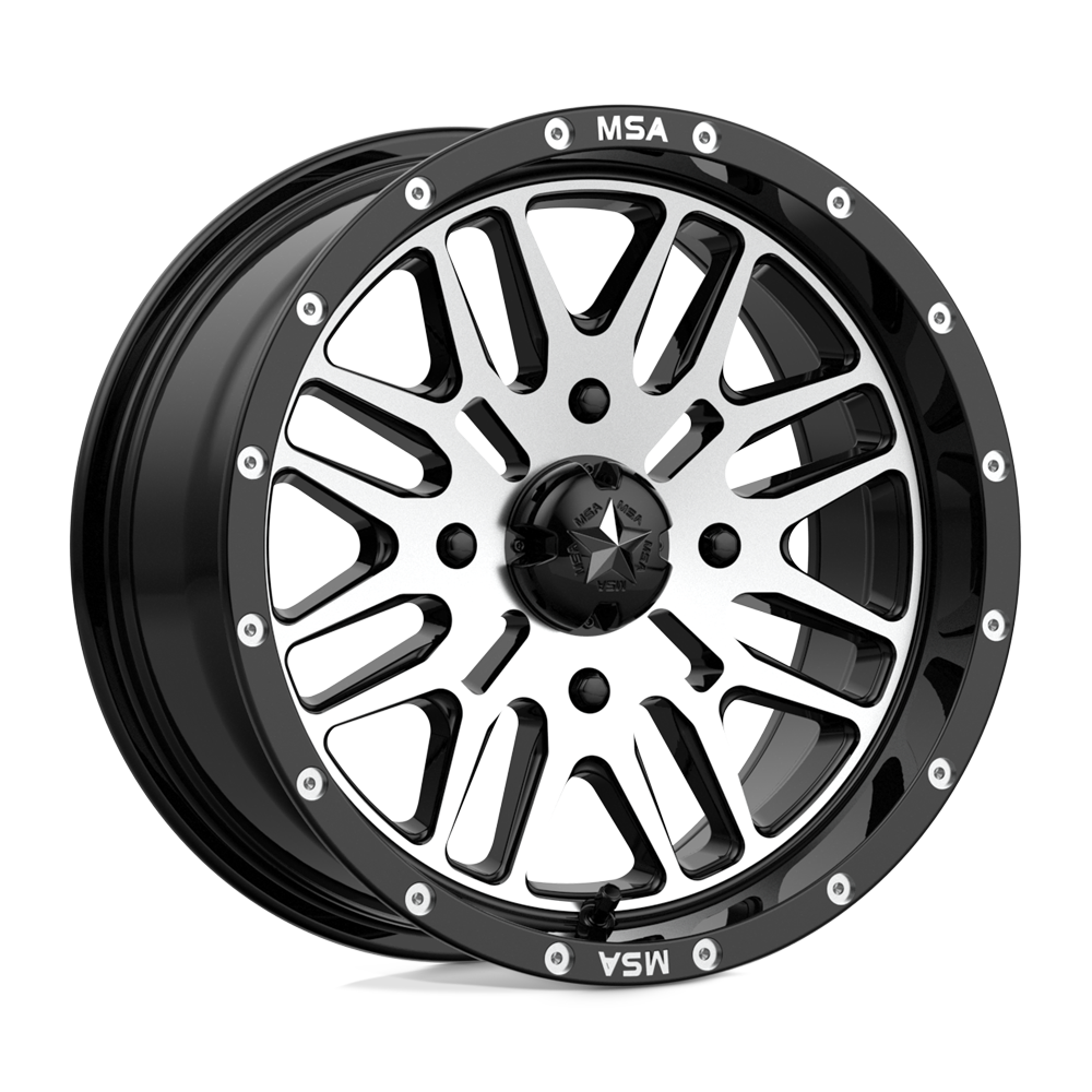 MSA Offroad Wheels M38 BRUTE GLOSS BLACK MACHINED