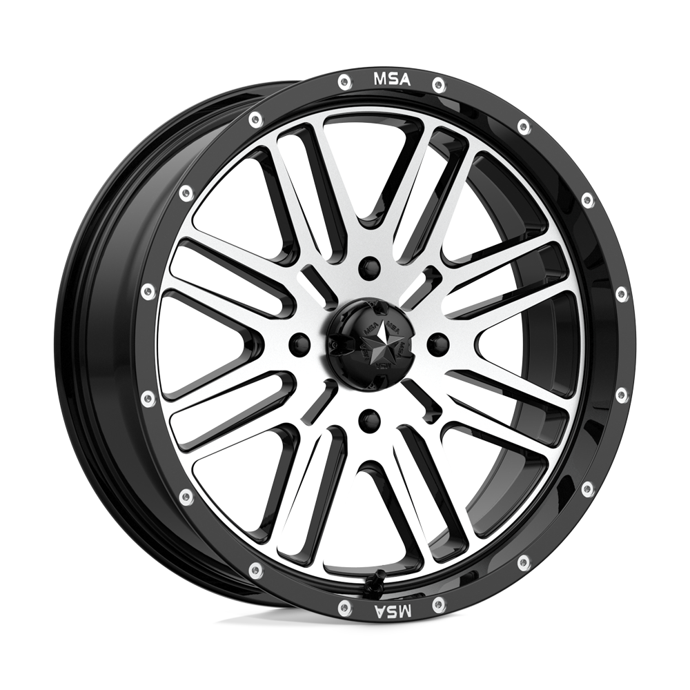 MSA Offroad Wheels M38 BRUTE GLOSS BLACK MACHINED