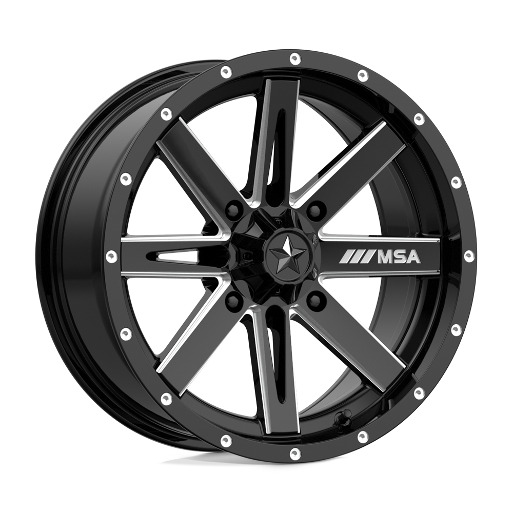 MSA Offroad Wheels M41 BOXER GLOSS BLACK MILLED