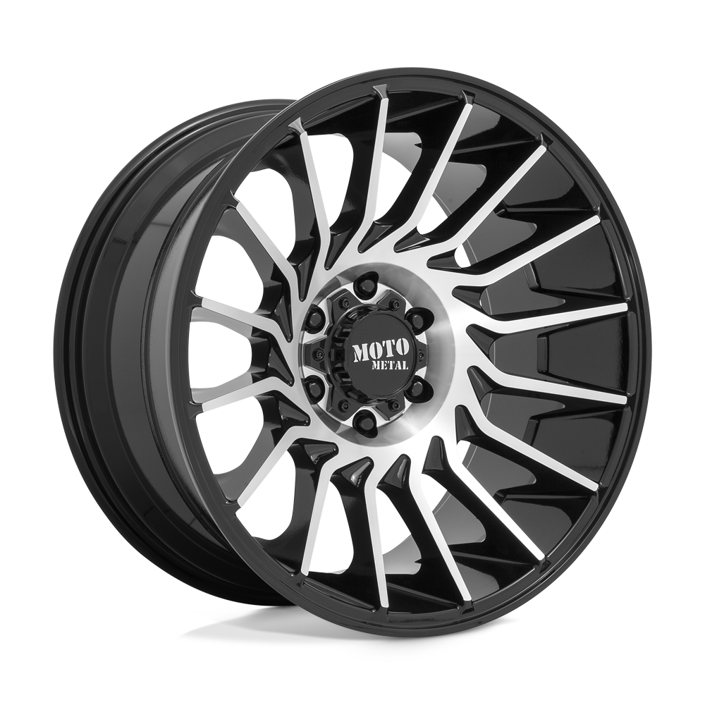 Moto Metal MO807 GLOSS BLACK MACHINED