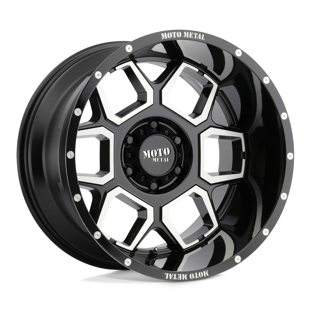 Moto Metal MO981 SPADE GLOSS BLACK MACHINED