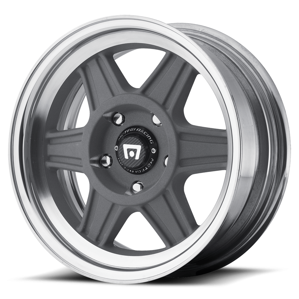 Motegi MR124 MAG GRAY W/ MACHINED LIP