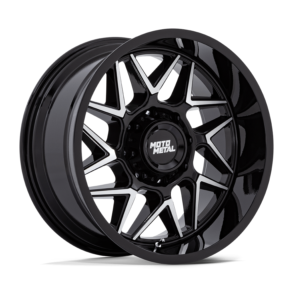 Moto Metal MO812 TURBINE GLOSS BLACK W/ MACHINED FACE