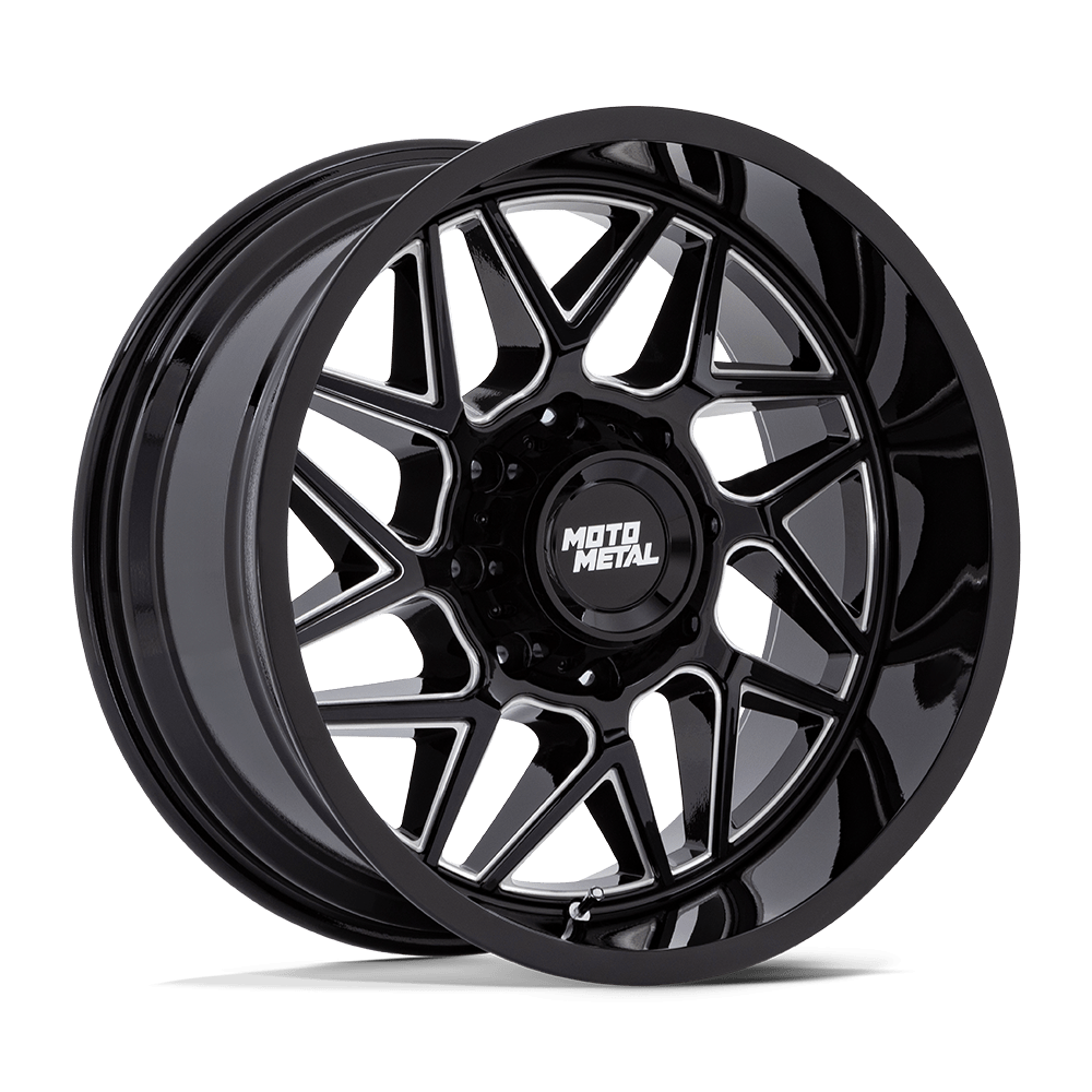 Moto Metal MO812 TURBINE GLOSS BLACK MILLED
