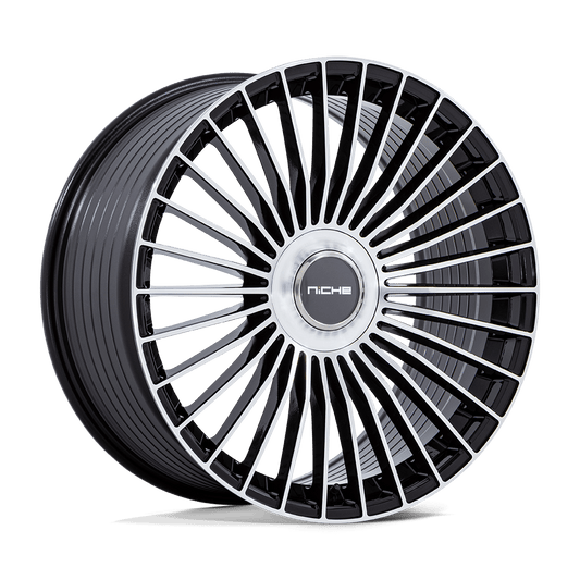 Niche 1PC NC282 SERENE GLOSS BLACK W/ MACHINED FACE