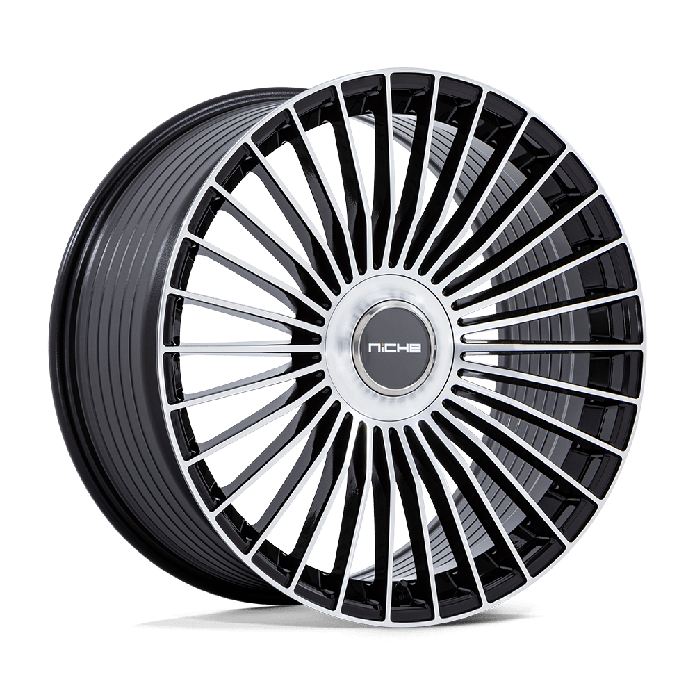 Niche 1PC NC282 SERENE GLOSS BLACK W/ MACHINED FACE