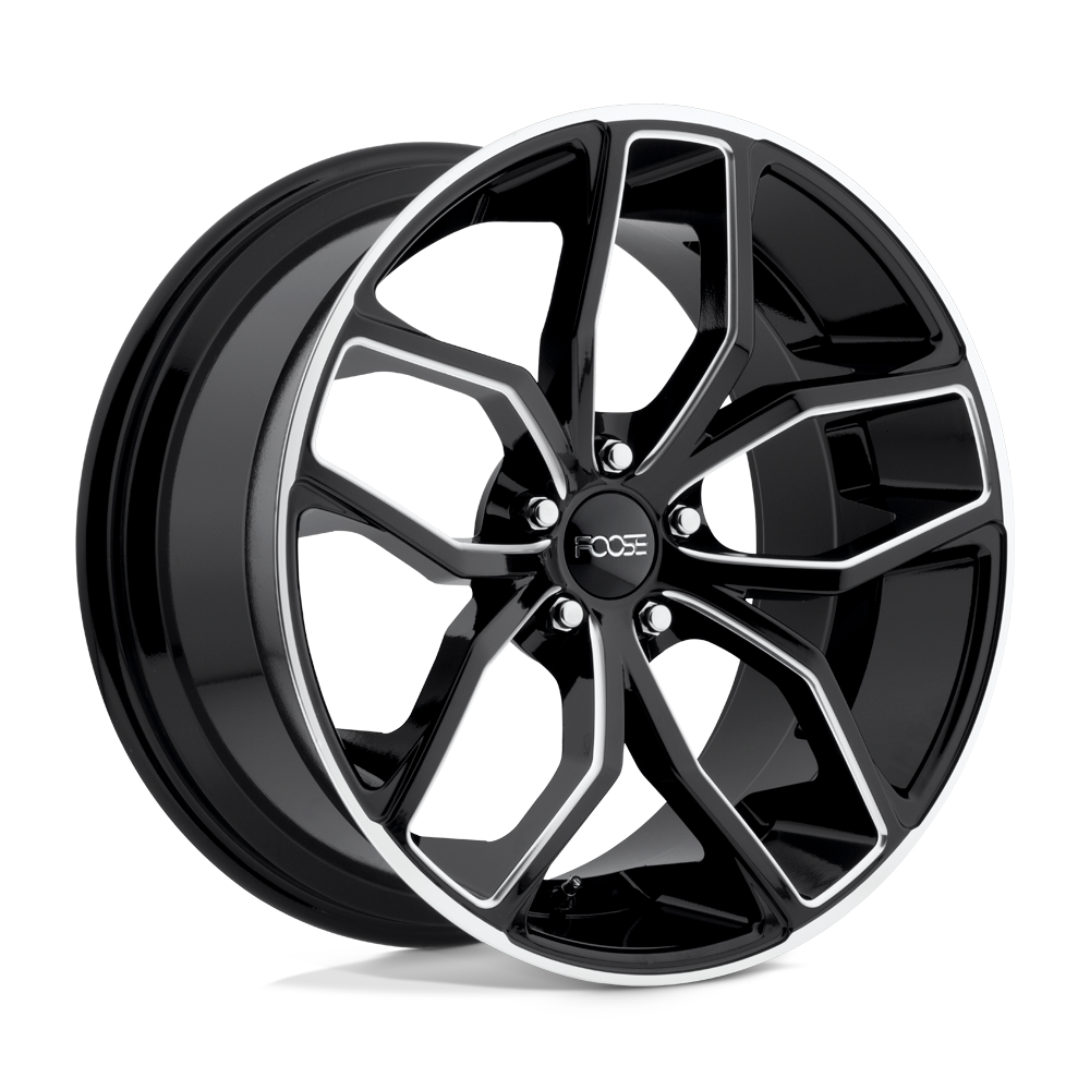 Foose 1PC F150 OUTCAST GLOSS BLACK MILLED