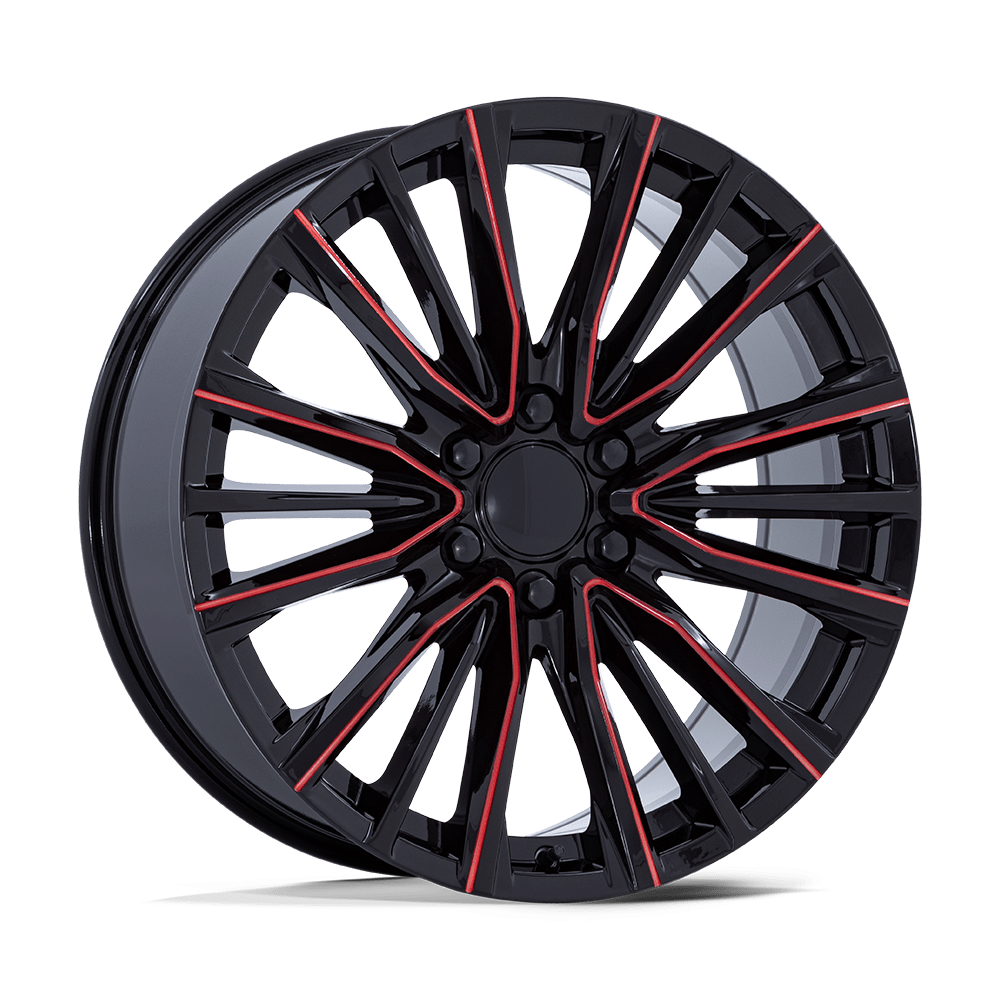 Performance Replicas PR223 Gloss Black Milled Red