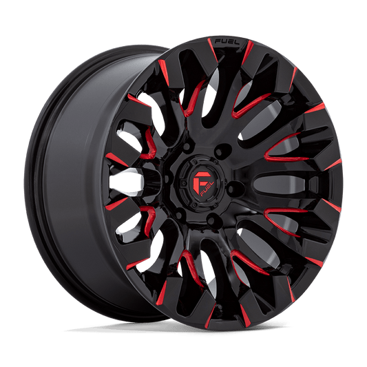 Fuel D829 QUAKE GLOSS BLACK MILLED RED TINT
