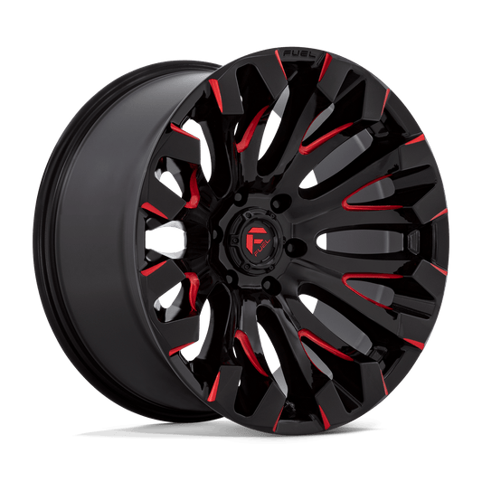 Fuel D829 QUAKE GLOSS BLACK MILLED RED TINT