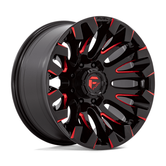 Fuel D829 QUAKE GLOSS BLACK MILLED RED TINT