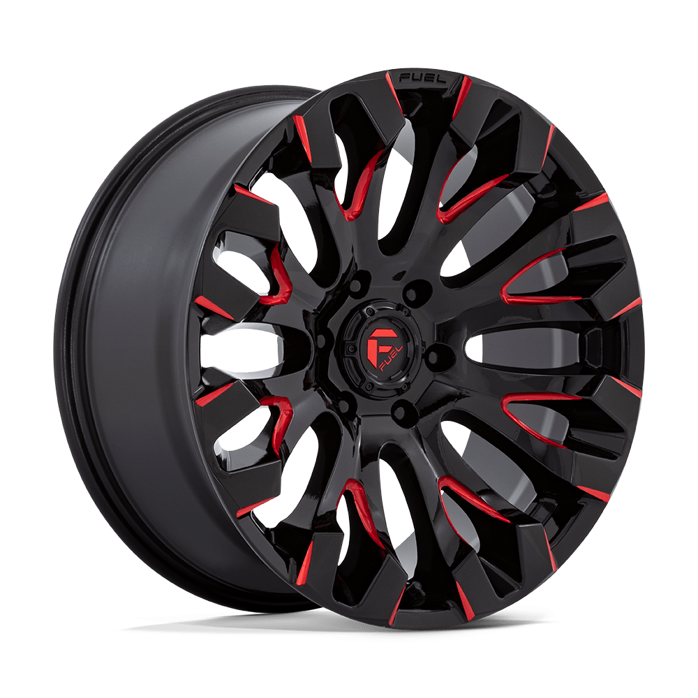Fuel D829 QUAKE GLOSS BLACK MILLED RED TINT