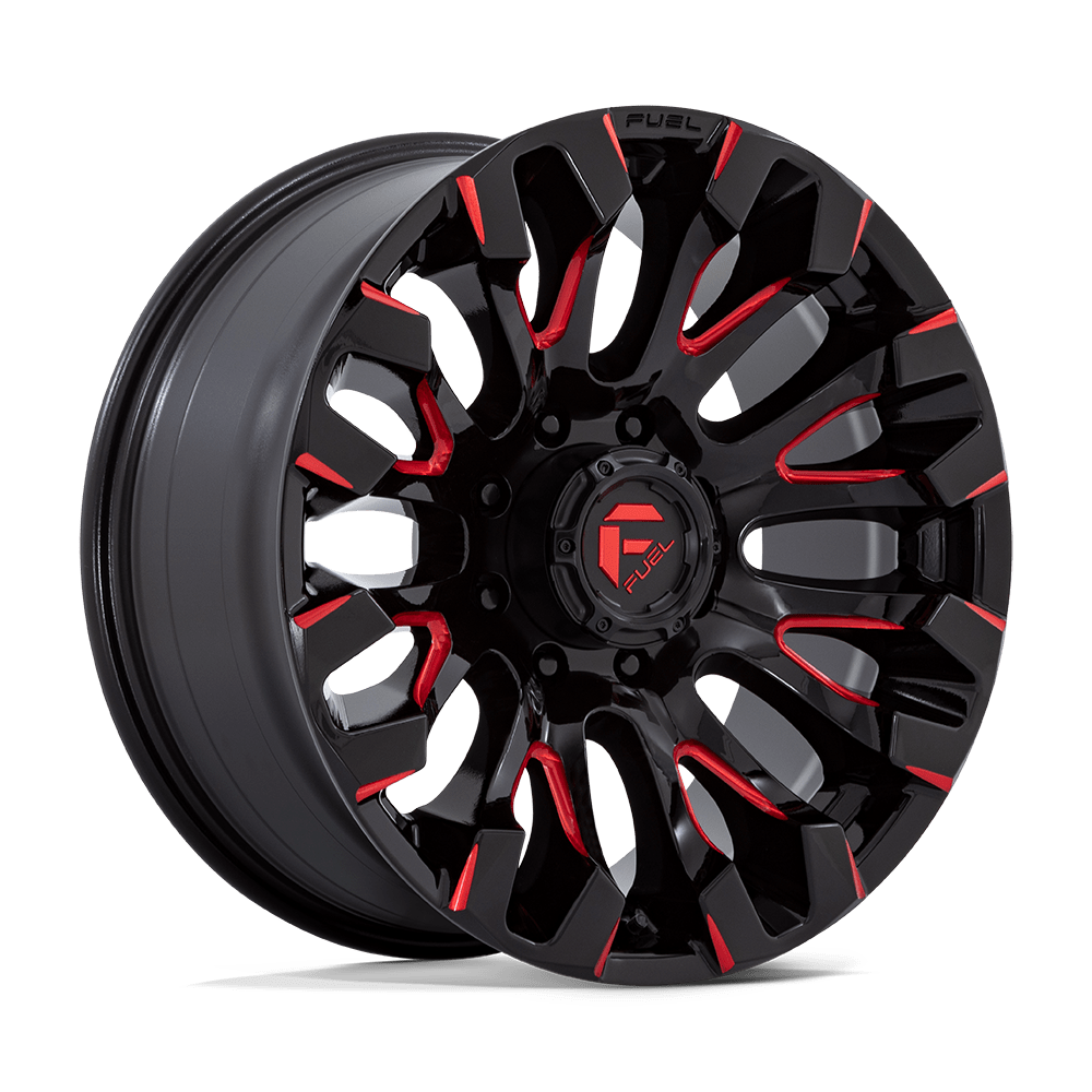 Fuel D829 QUAKE GLOSS BLACK MILLED RED TINT