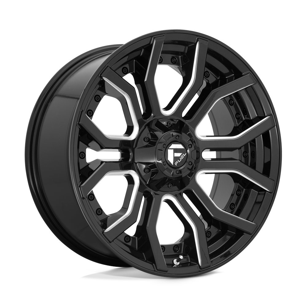 Fuel D711 RAGE GLOSS BLACK MILLED
