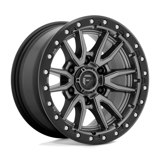 Fuel D680 REBEL MATTE GUN METAL BLACK BEAD RING