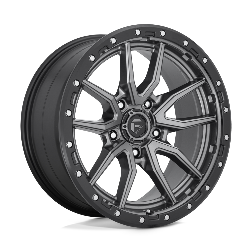 Fuel D680 REBEL MATTE GUN METAL BLACK BEAD RING