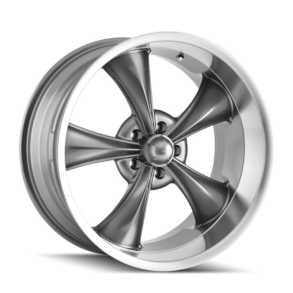 Ridler 695 Custom Wheel Gloss Grey Machined
