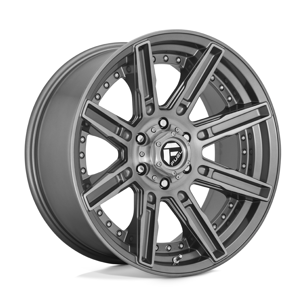 Fuel D710 ROGUE PLATINUM BRUSHED GUN METAL TINTED CLEAR