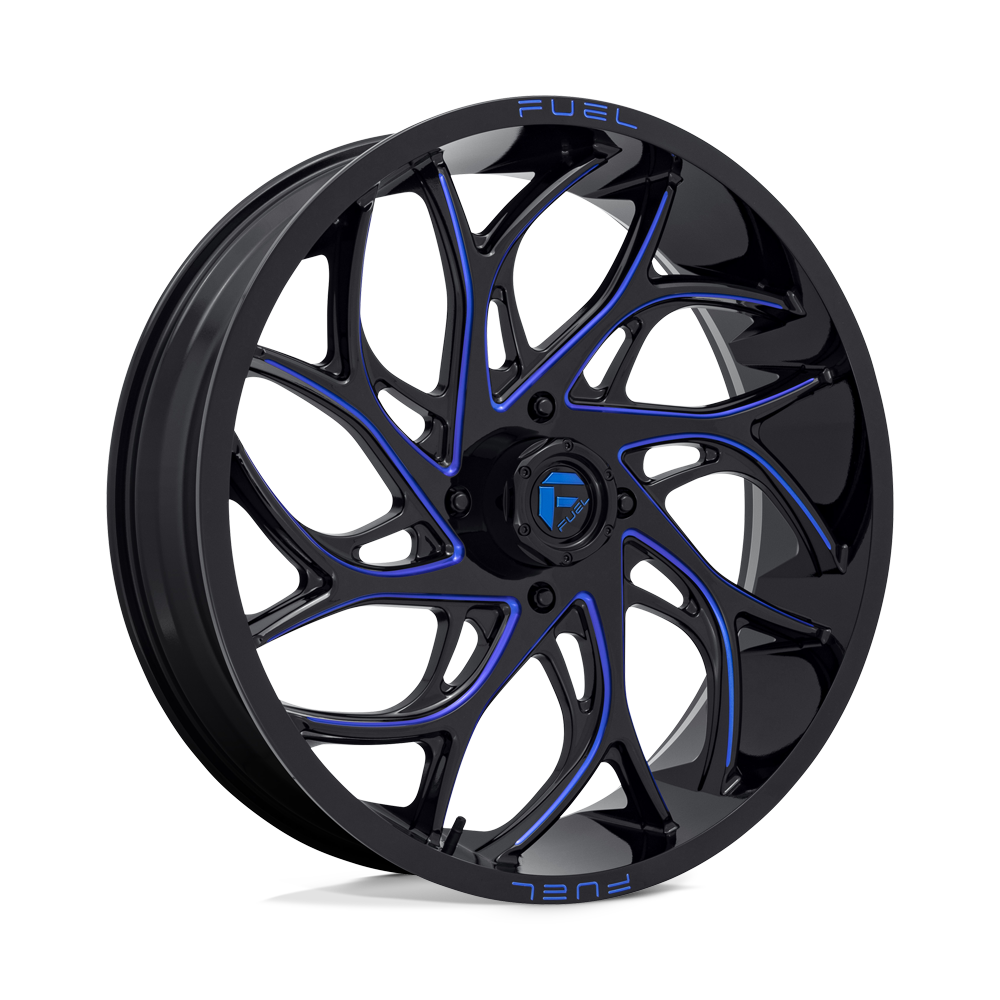 Fuel UTV D778 RUNNER UTV GLOSS BLACK MILLED CANDY BLUE