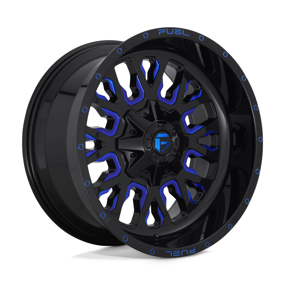 Fuel D645 STROKE GLOSS BLACK BLUE TINTED CLEAR
