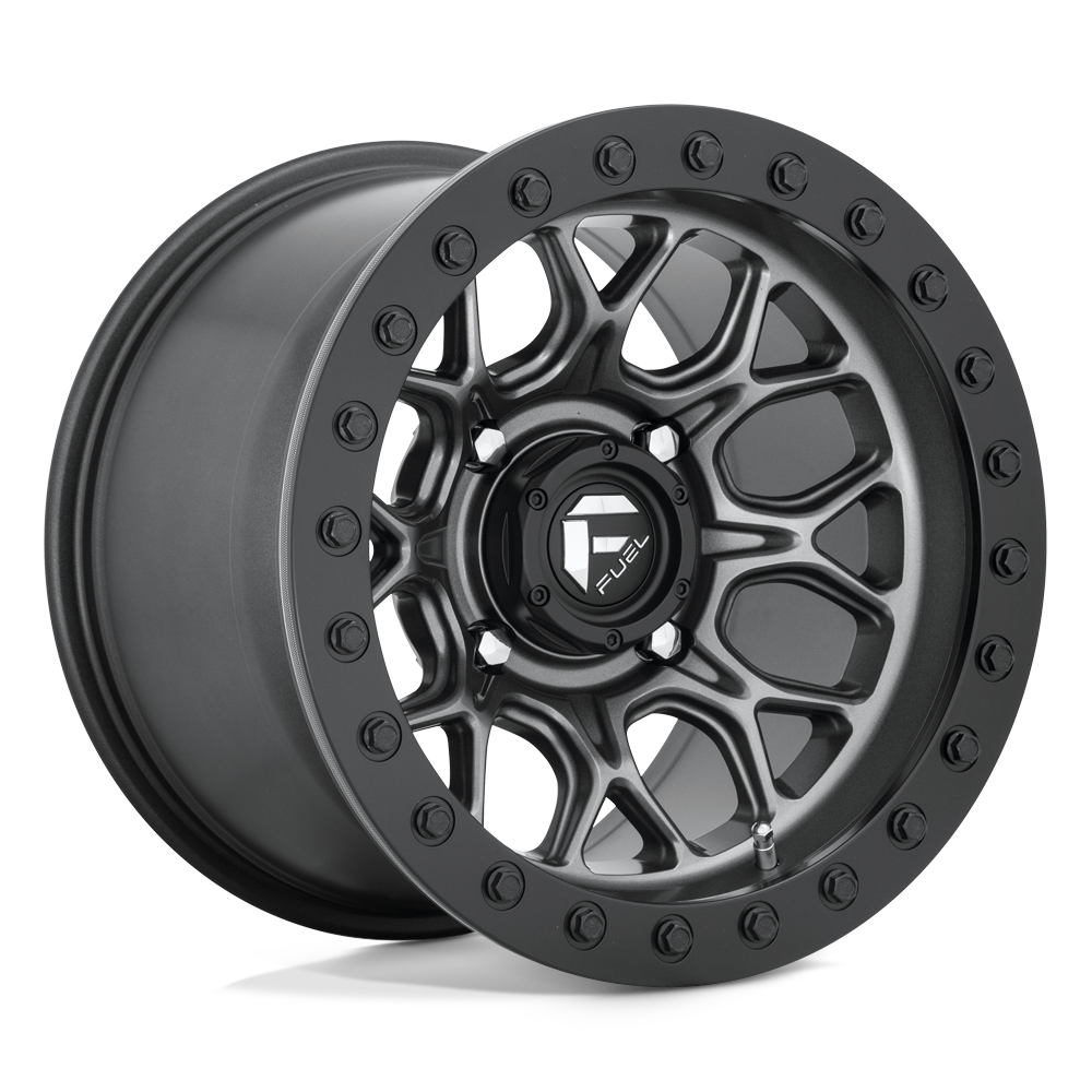 Fuel UTV D919 TECH BEADLOCK MATTE GUN METAL BLACK BEAD RING