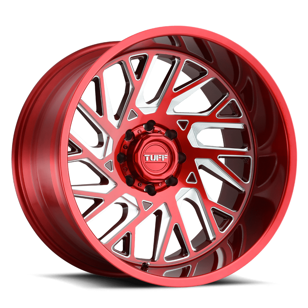 Tuff T4B CANDY RED W/ MILLED SPOKE