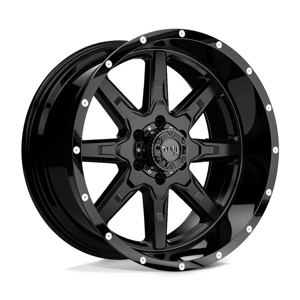 Tuff T15 SATIN BLACK W/ GLOSS BLACK LIP