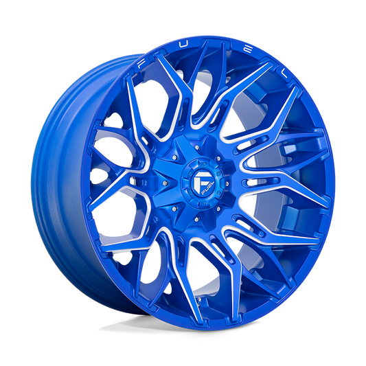 Fuel D770 TWITCH ANODIZED BLUE MILLED