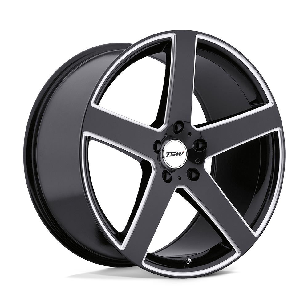 TSW RIVAGE GLOSS BLACK W/ MILLED SPOKE