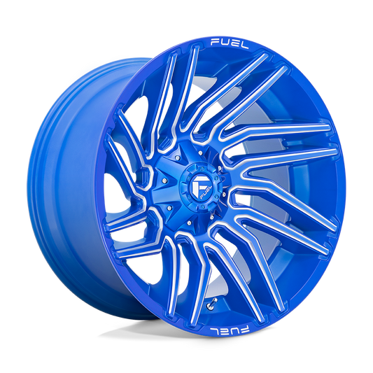 Fuel D774 TYPHOON ANODIZED BLUE MILLED