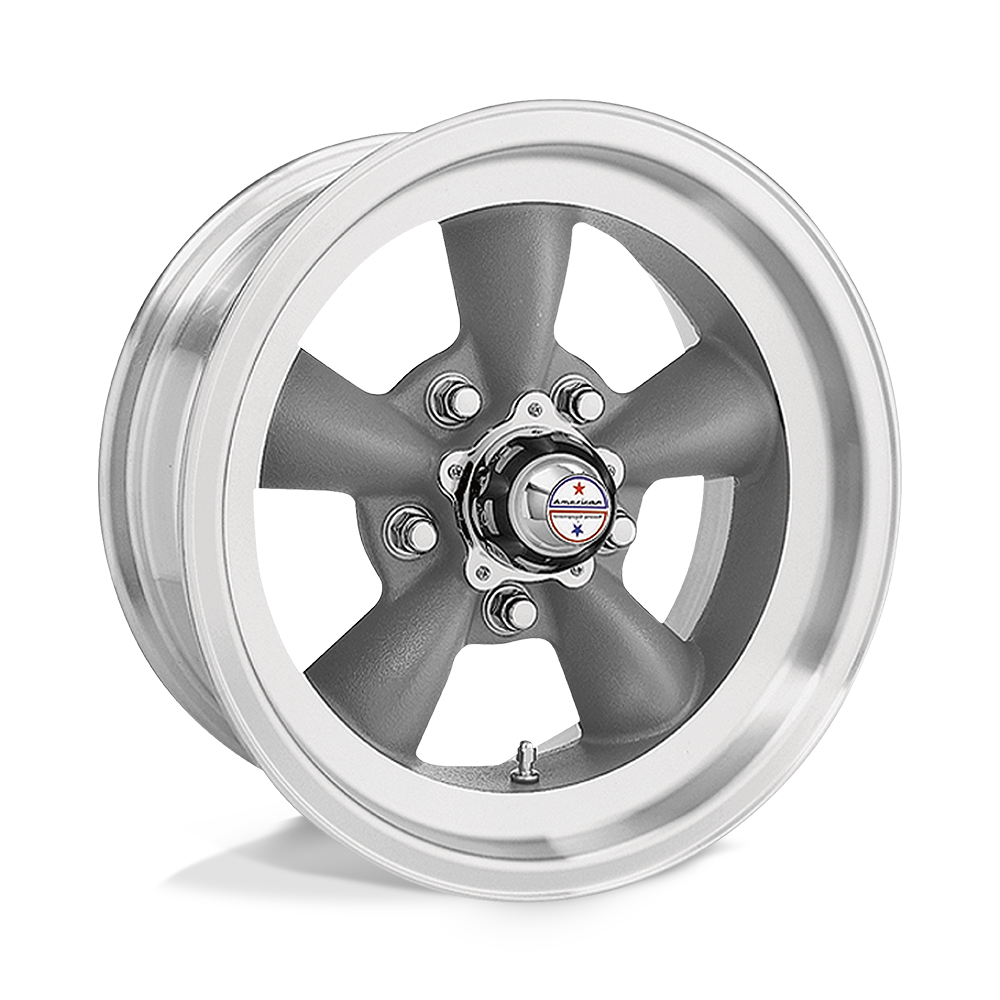 American Racing Vintage VN105 TORQ THRUST D TORQ THRUST GRAY MACHINED LIP